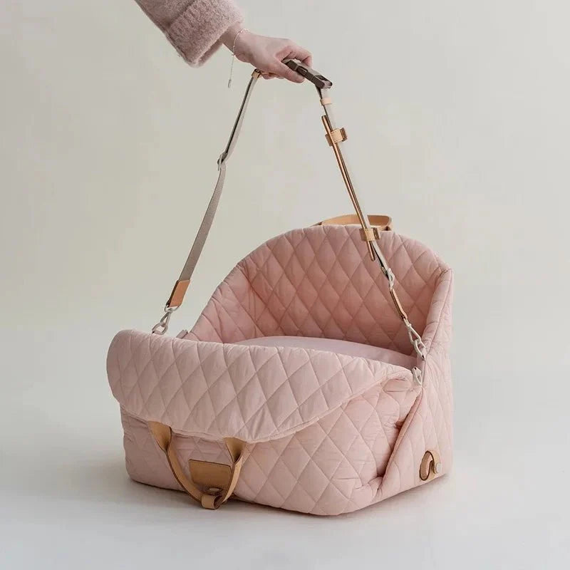 Fluffyheaven | Luxe Honden Reis Draagtas - Roze - #NALANI#