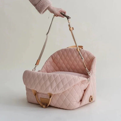 Fluffyheaven | Luxe Honden Reis Draagtas - Roze - #NALANI#