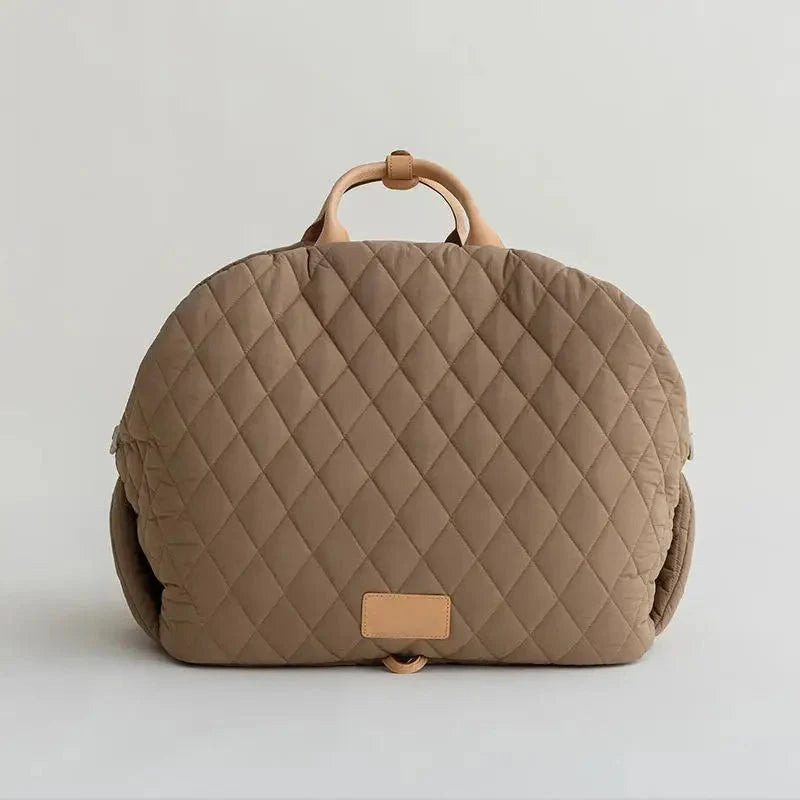 Fluffyheaven | Luxe Honden Reis Draagtas - Licht Bruin - #NALANI#