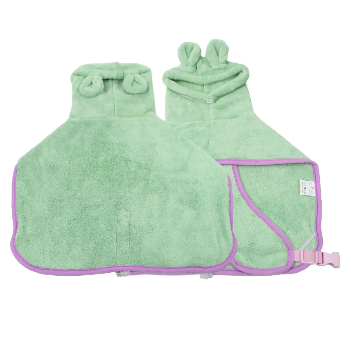 Fluffyheaven | Schattige Honden Badjas - kleding voor honden - Groen - #NALANI#