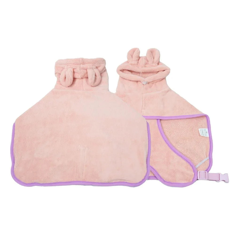 Fluffyheaven | Schattige Honden Badjas - kleding voor honden - Roze - #NALANI#