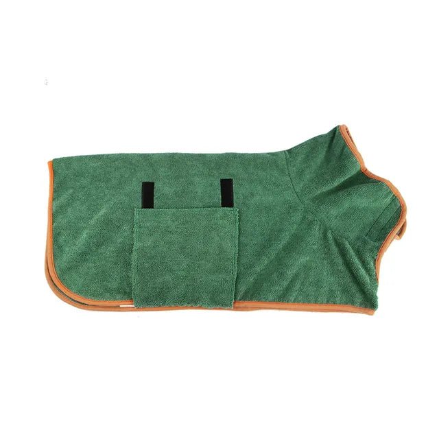 Fluffyheaven | Warme Honden Badjas - kleding voor honden - Groen - #NALANI#