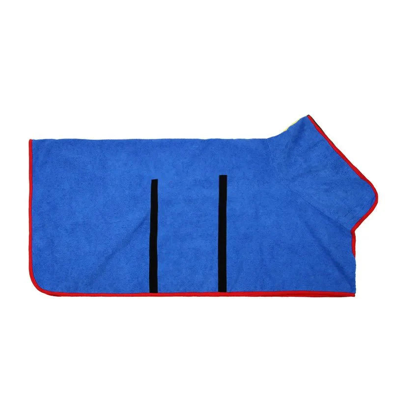 Fluffyheaven | Warme Honden Badjas - kleding voor honden - Blauw - #NALANI#