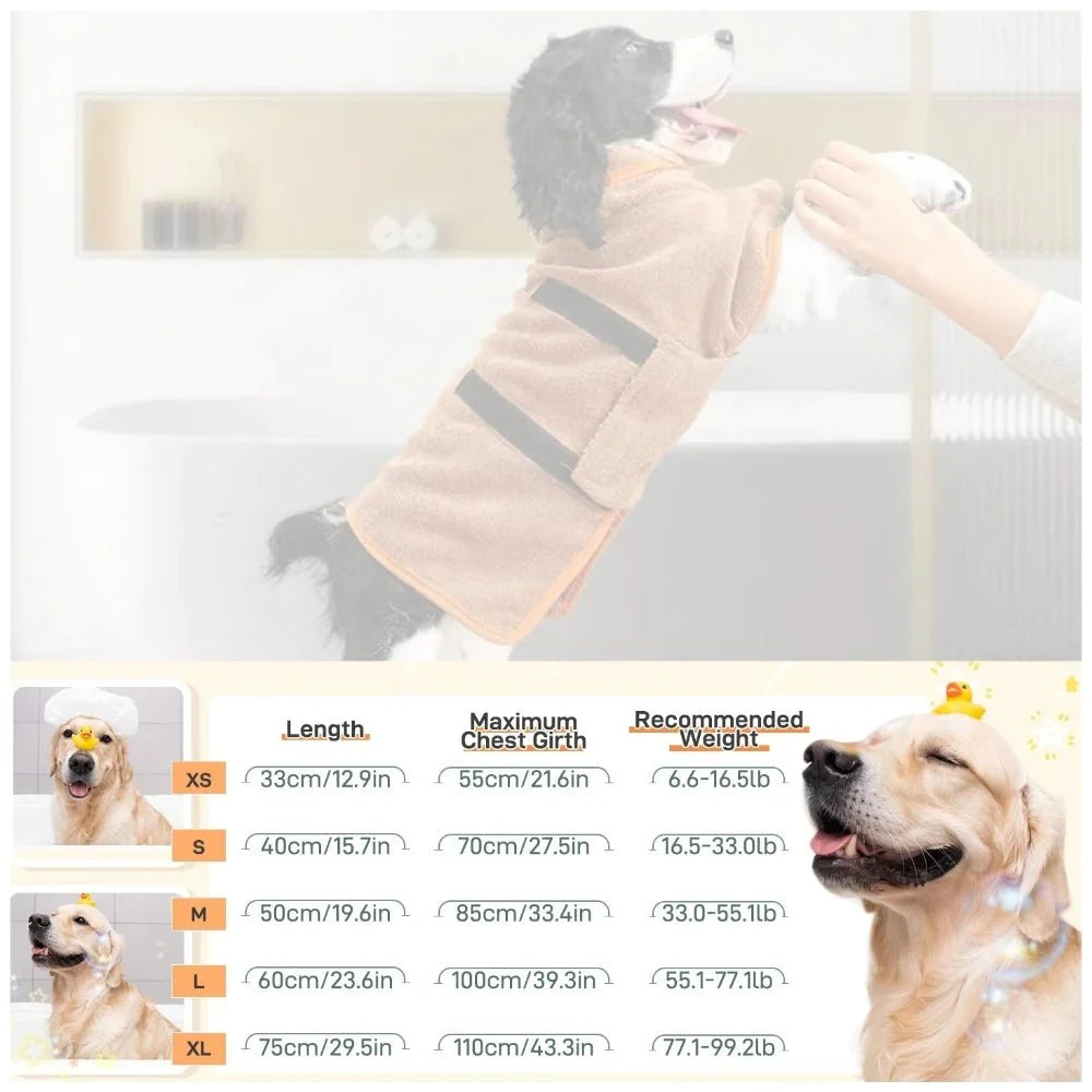 Fluffyheaven | Warme Honden Badjas - kleding voor honden - Groen - #NALANI#