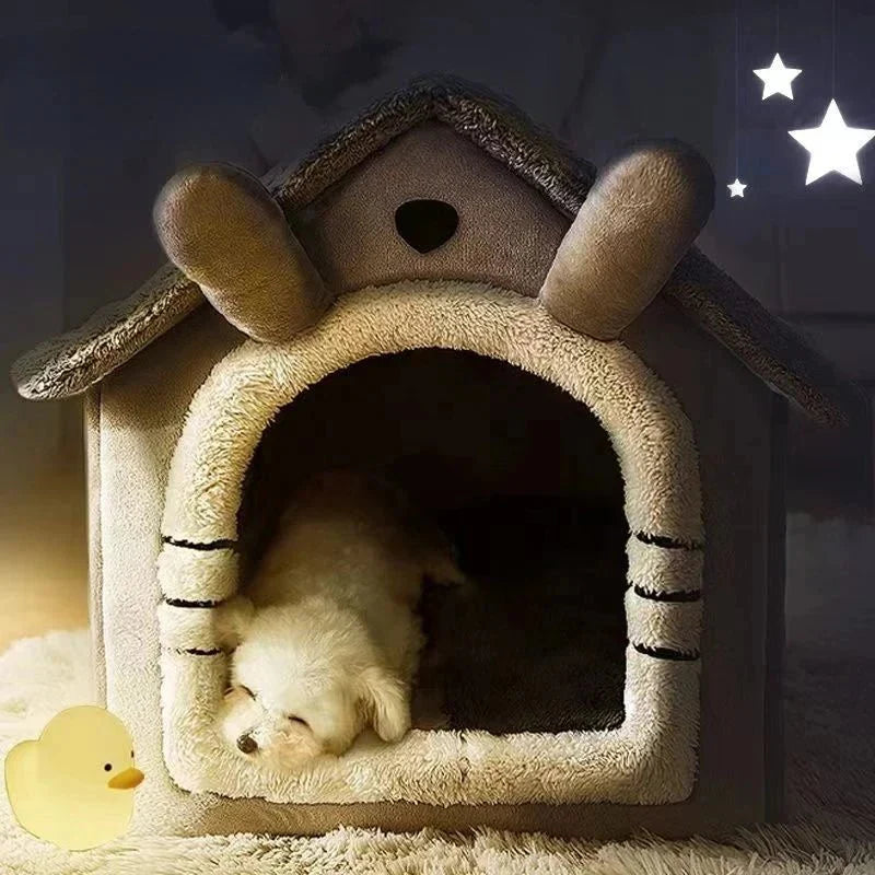 Fluffyheaven | Zacht Dieren Huis - huisdieren mand - Grijs - #NALANI#