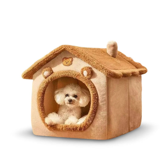 Fluffyheaven | Zacht Dieren Huis - huisdieren mand - Bruin - #NALANI#