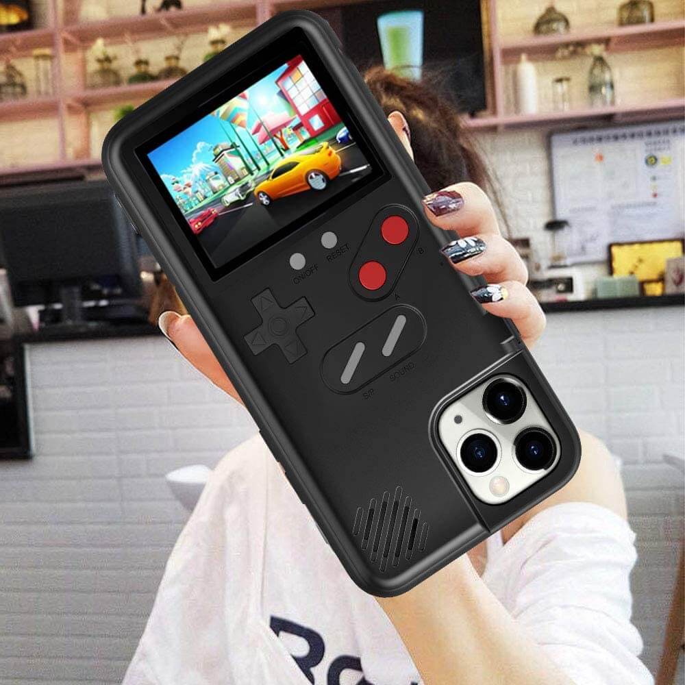 Retro Gaming Phone Case With 36 Classic Arcade Games Black NALANI