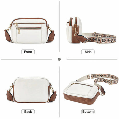 Colorful Straps Crossbody Vegan Leather Bags NALANI