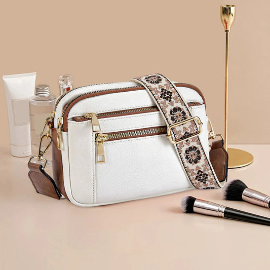 Colorful Straps Crossbody Vegan Leather Bags NALANI