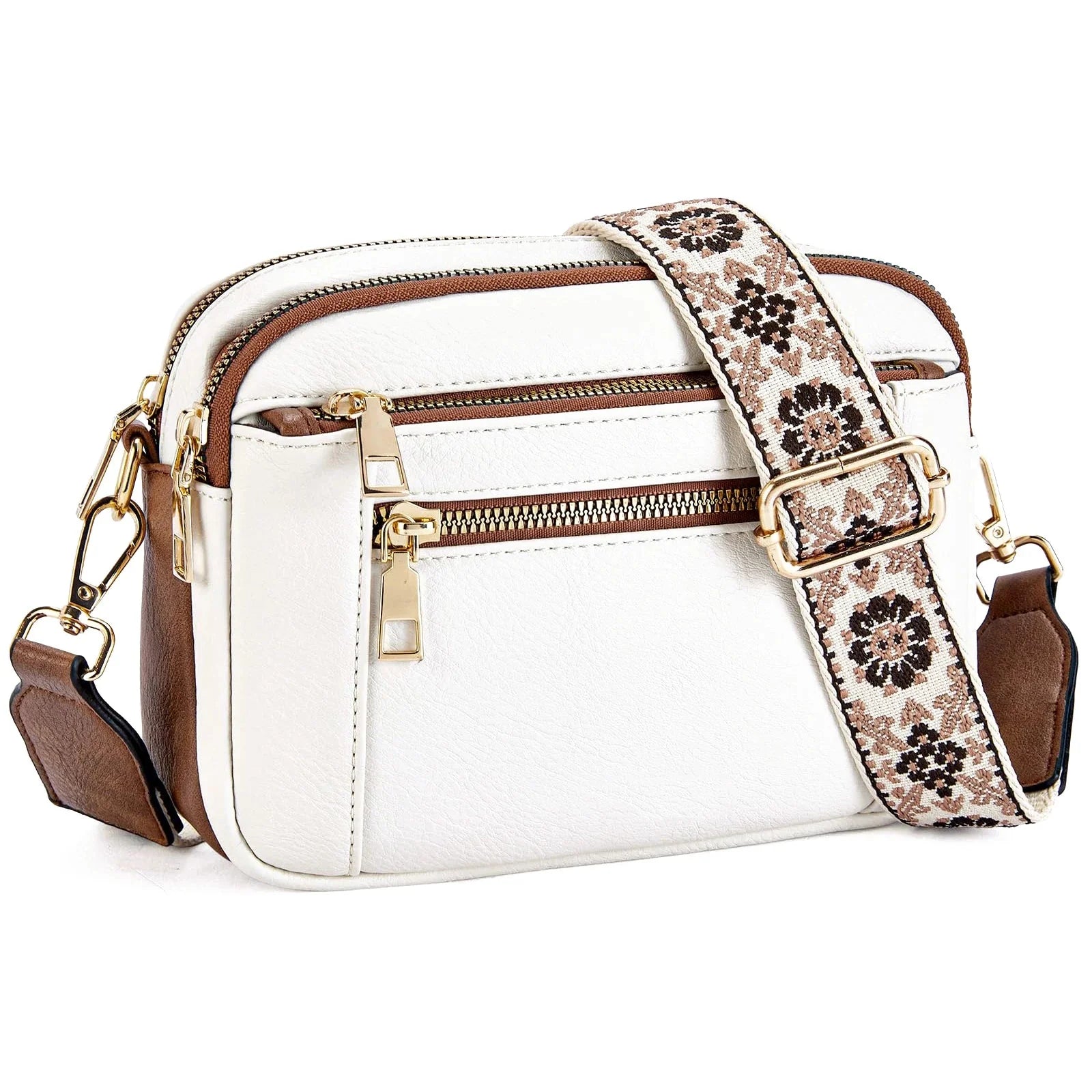 Colorful Straps Crossbody Vegan Leather Bags NALANI