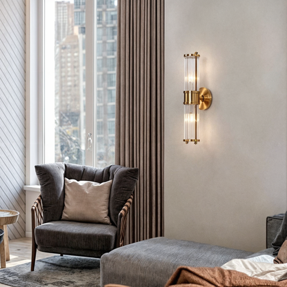Eclipto | Luxury Gold Bathroom Vanity Wall Lights Crystal Copper CH719 NALANI