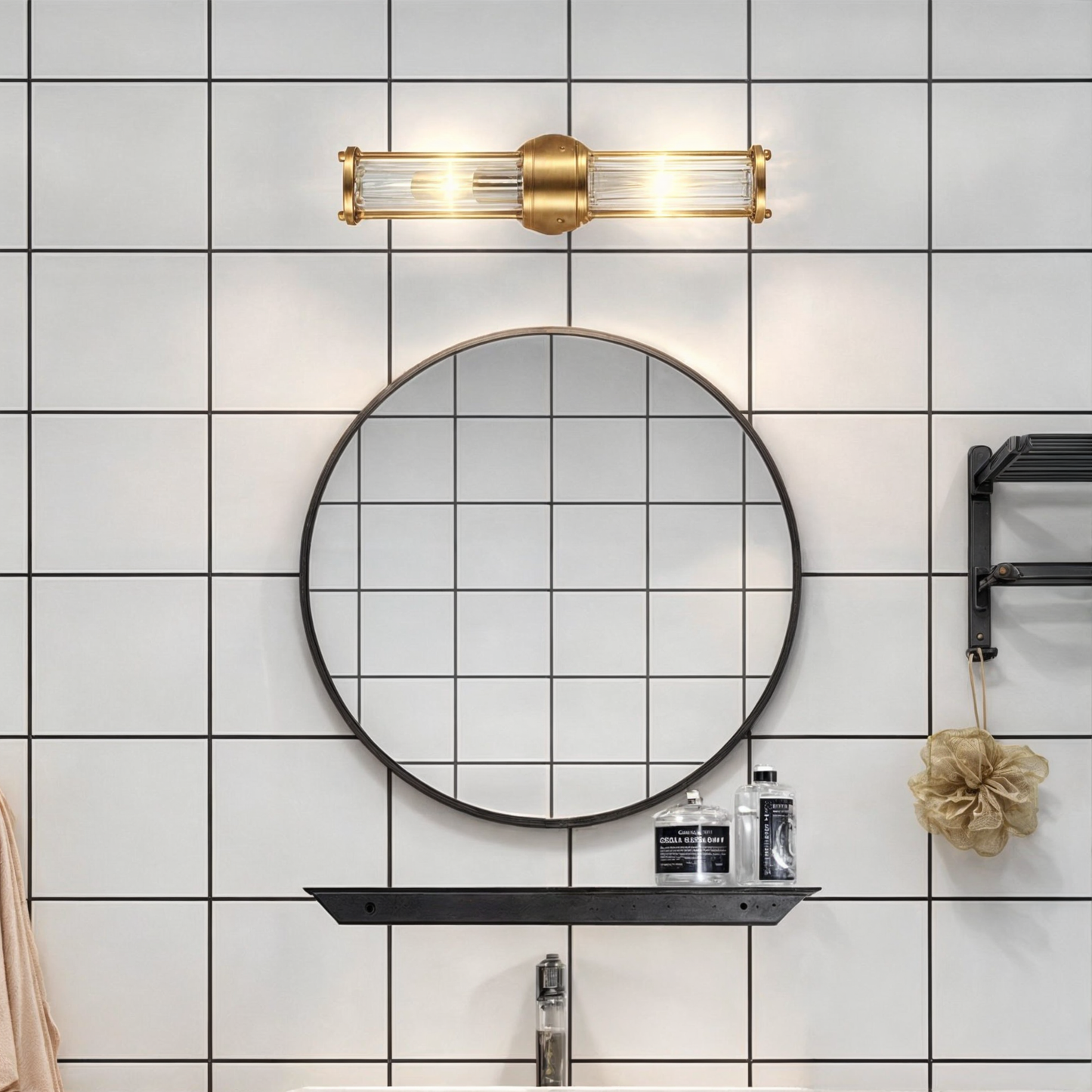 Eclipto | Luxury Gold Bathroom Vanity Wall Lights Crystal Copper CH719 NALANI