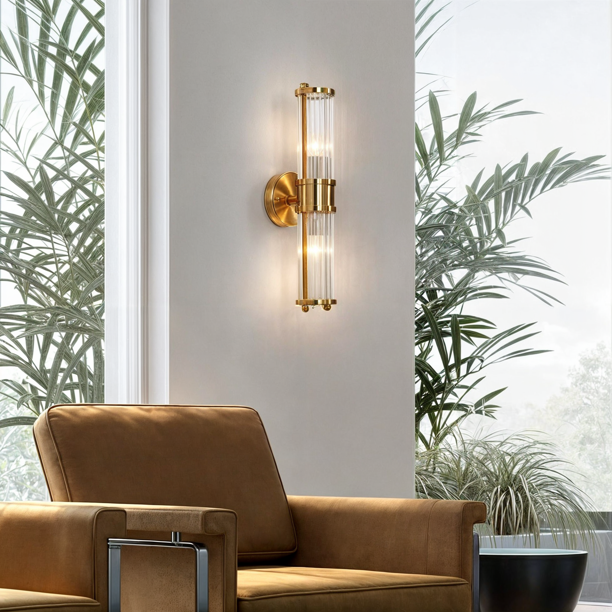 Eclipto | Luxury Gold Bathroom Vanity Wall Lights Crystal Copper CH719 NALANI