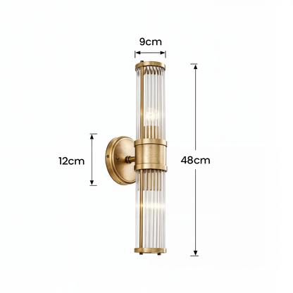 Eclipto | Luxury Gold Bathroom Vanity Wall Lights Crystal Copper CH719 NALANI