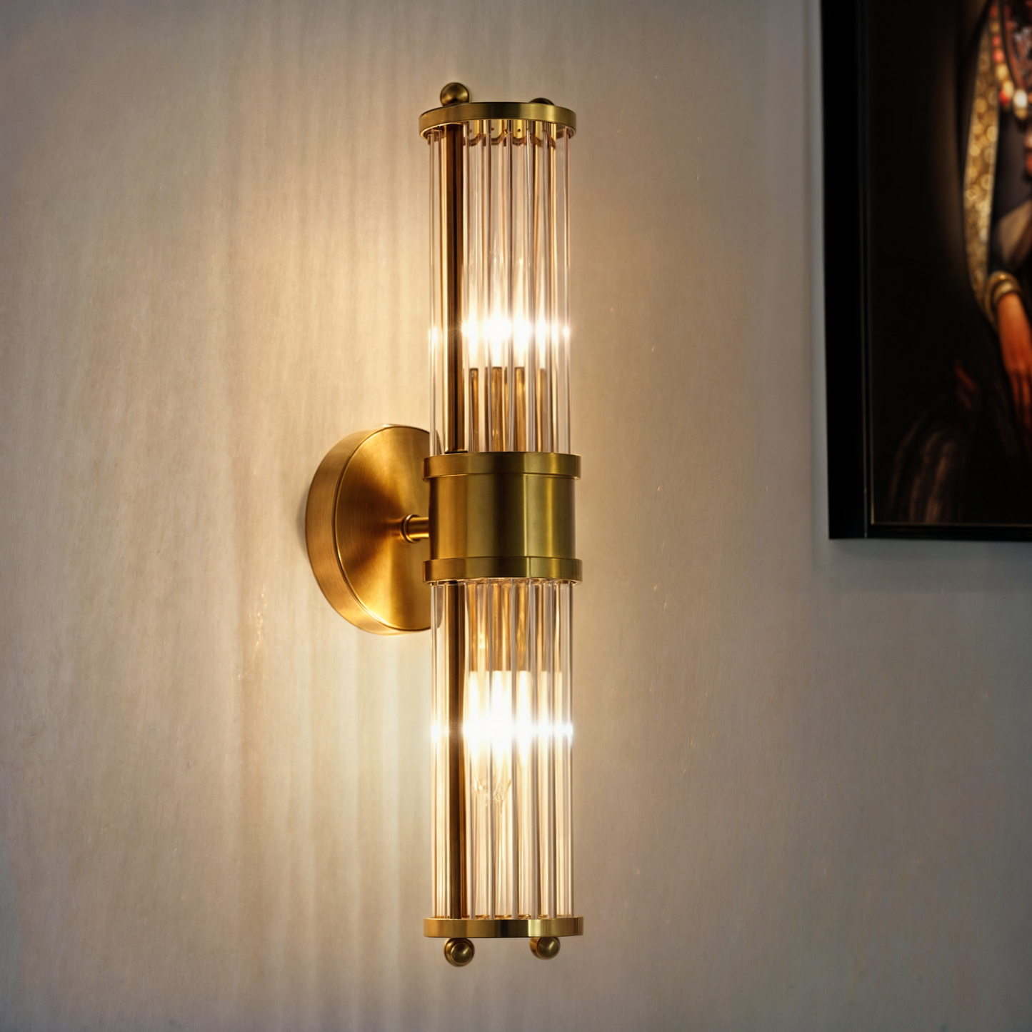 Eclipto | Luxury Gold Bathroom Vanity Wall Lights Crystal Copper CH719 NALANI