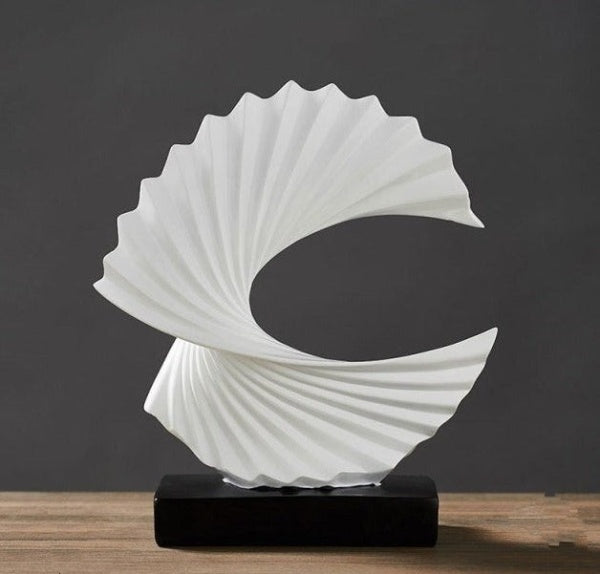 Modern Artistic Sculpture for Home and Office Elegance White NaLani