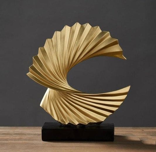 Modern Artistic Sculpture for Home and Office Elegance Gold NaLani