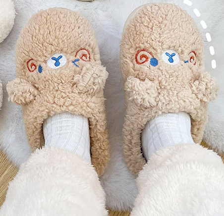 Fluffy Animal Slippers For Home All Ages Non Slip Sole NALANI
