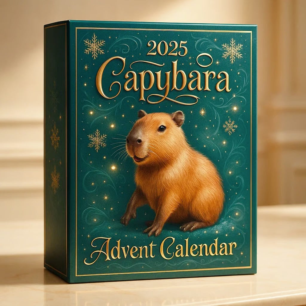 Capybara Advent Calendar 2025 Gift for Christmas Cheer