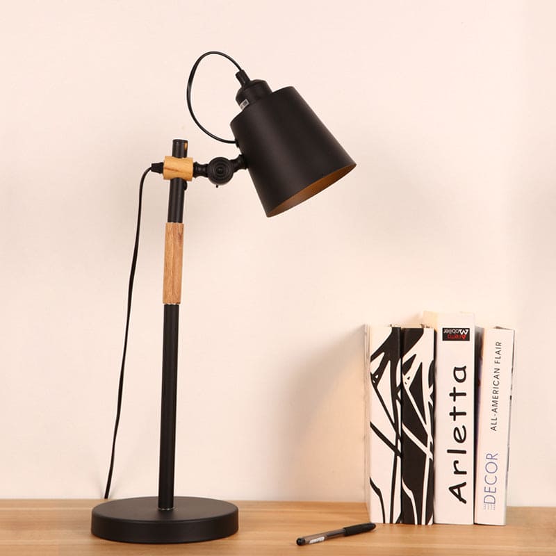 Industrial Metal Table Lamp in Bucket Style for Unique Interiors NALANI