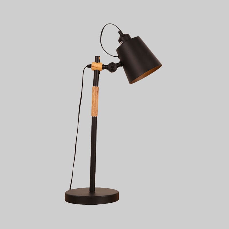 Industrial Metal Table Lamp in Bucket Style for Unique Interiors NALANI