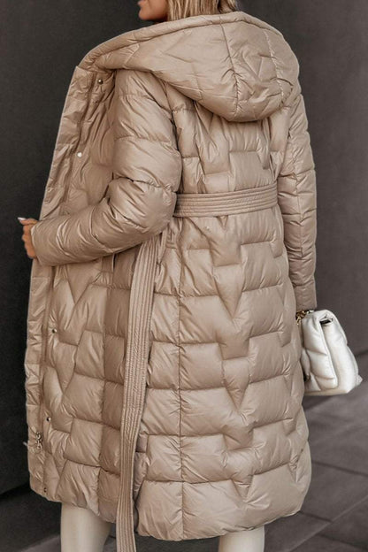 Padded Mid Length Winter Coat With Hood For Women Today NALANI