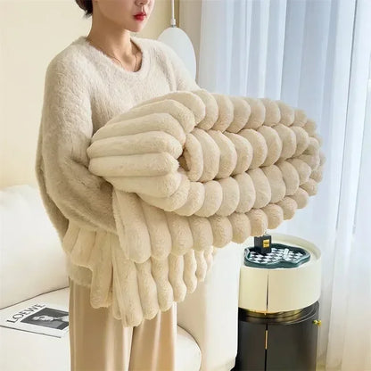 Soft Plush Maxi Winter Blanket Cozy Warm Throw For Couch NALANI
