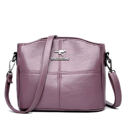Vegan Leather Handbag For Women Large Everyday Tote Purple NALANI