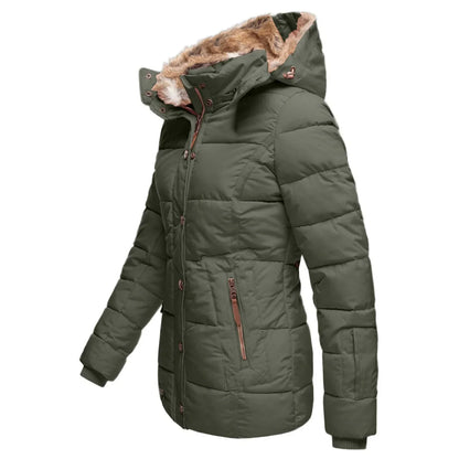 Liana | Women’s Down Puffer Winter Jacket with Faux Fur Hood – Warm, Waterproof & Insulated Winter Coat