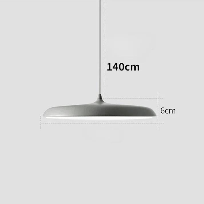 L’Esthétiq | Decor Cover Pendant Light for Modern Dining and Living Spaces Grey Ø25 cm NALANI