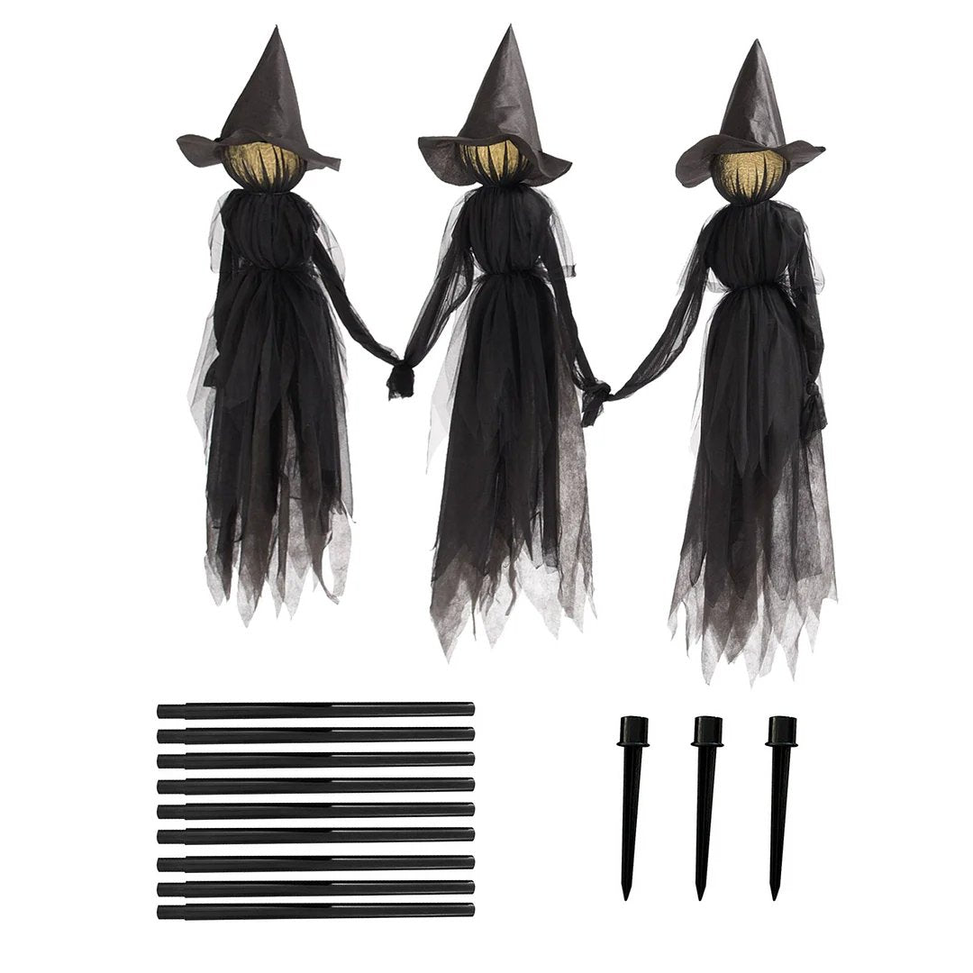Illuminated Halloween Witch Staffs for Spooky Decorations NaLani