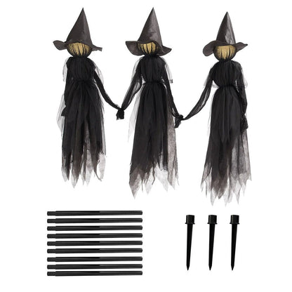 Illuminated Halloween Witch Staffs for Spooky Decorations NaLani