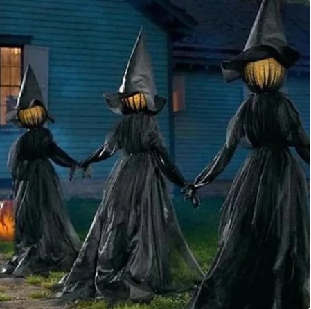 Illuminated Halloween Witch Staffs for Spooky Decorations NaLani