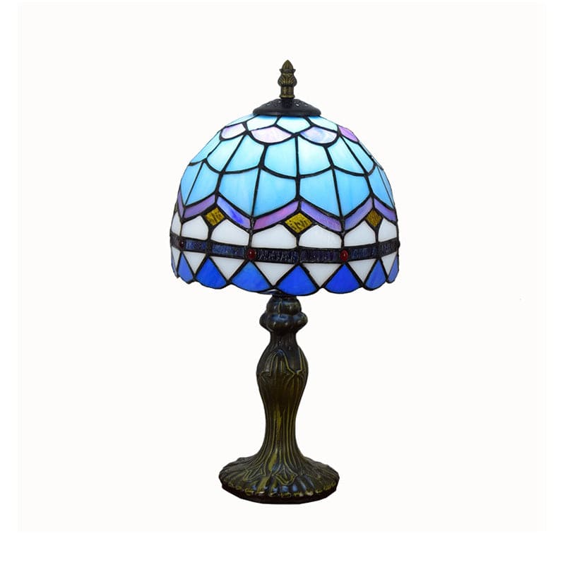 Lioris | Elegant Mediterranean Glass Table Lamp for Home Decor NALANI