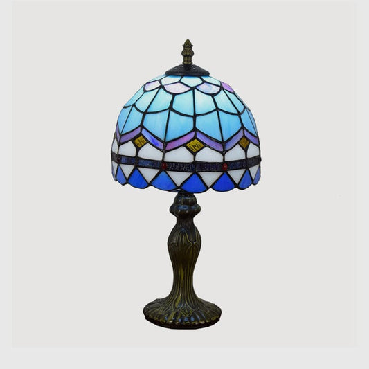 Lioris | Elegant Mediterranean Glass Table Lamp for Home Decor NALANI