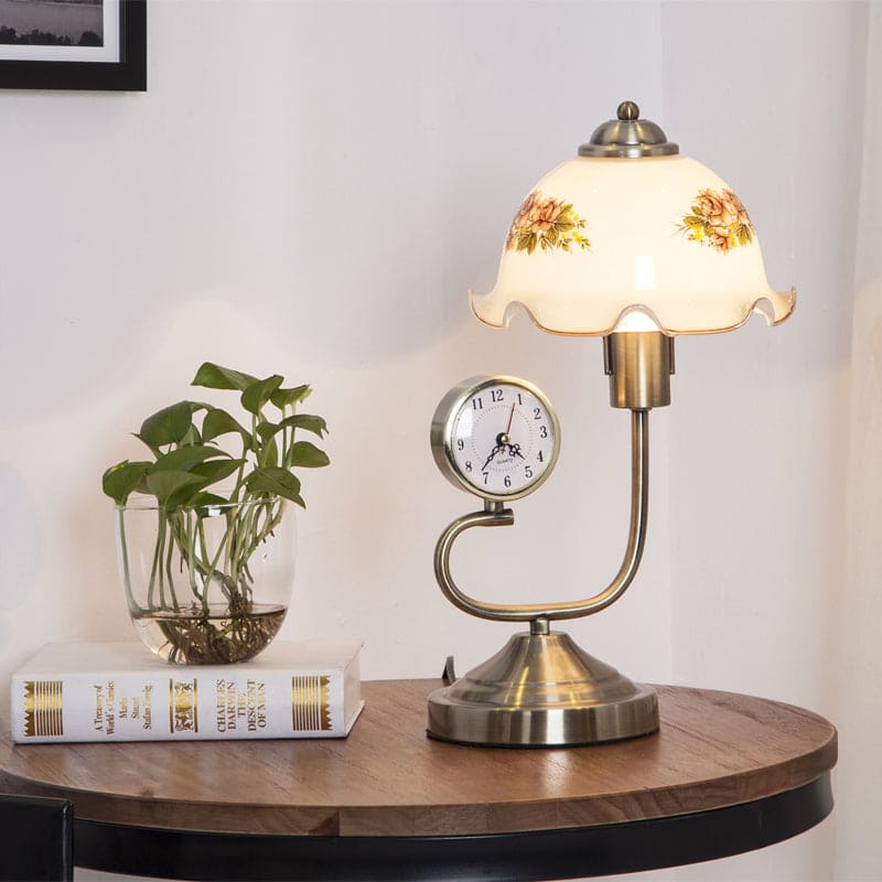 Lioris | Floral Table Lamp in Rustic Style for Cozy Decor NALANI