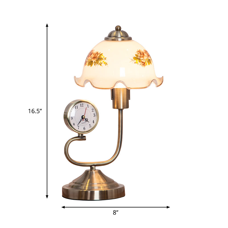 Lioris | Floral Table Lamp in Rustic Style for Cozy Decor NALANI