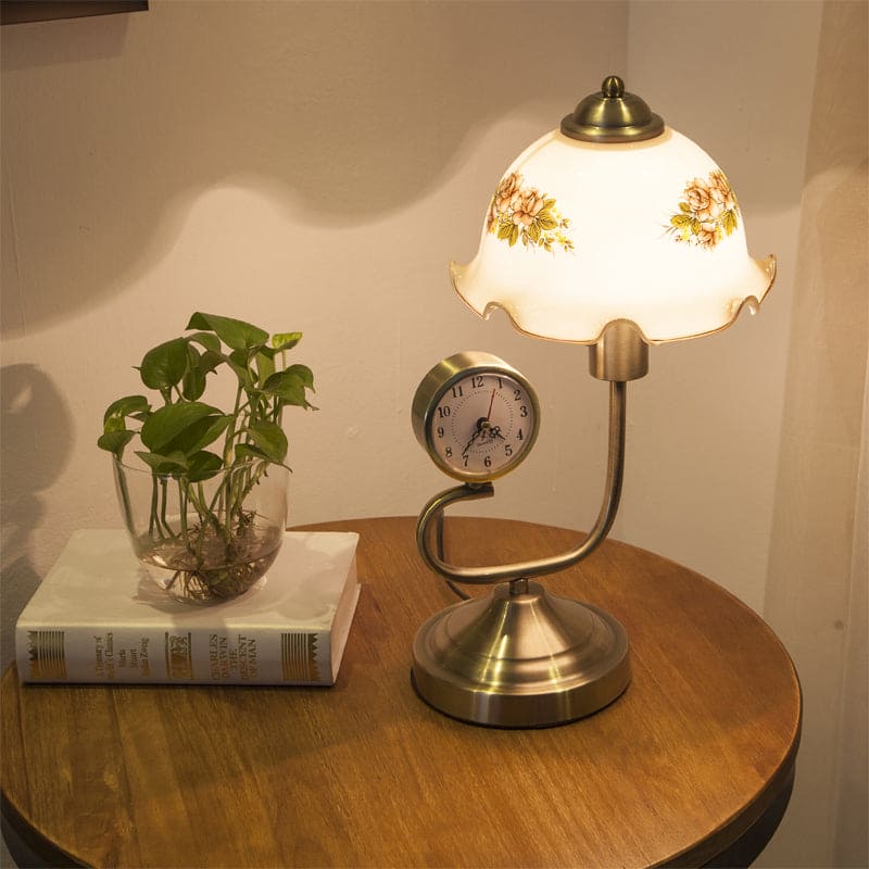 Lioris | Floral Table Lamp in Rustic Style for Cozy Decor NALANI