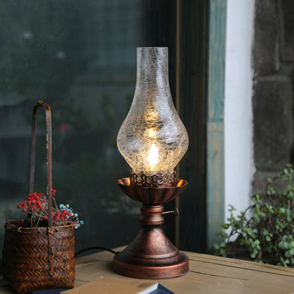 Lioris | Retro Kerosine Craykle Glass Table Lamp for Cozy Decor NaLani