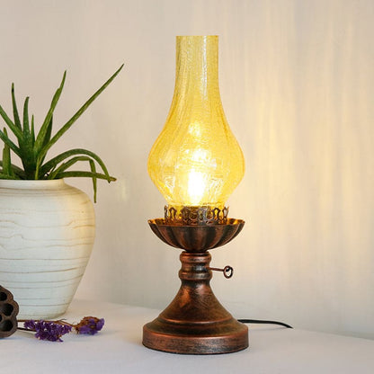 Lioris | Retro Kerosine Craykle Glass Table Lamp for Cozy Decor Lioris - Menar NaLani