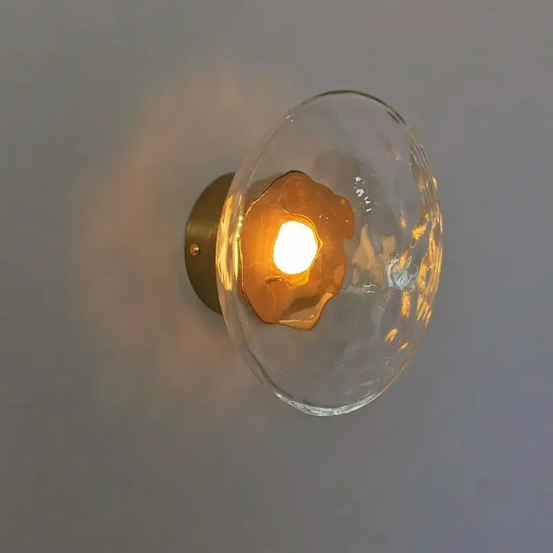 Nordic Glass Wall Lamp With Metal Body For Ambient Lighting NALANI
