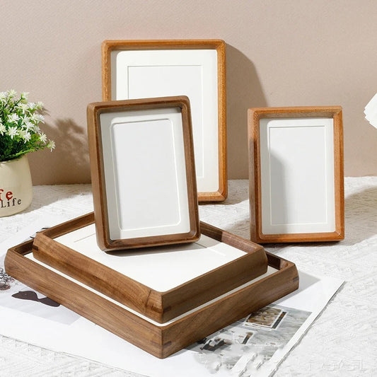 Handcrafted Wood Photo Frame Walnut And Sandalwood Finish NALANI