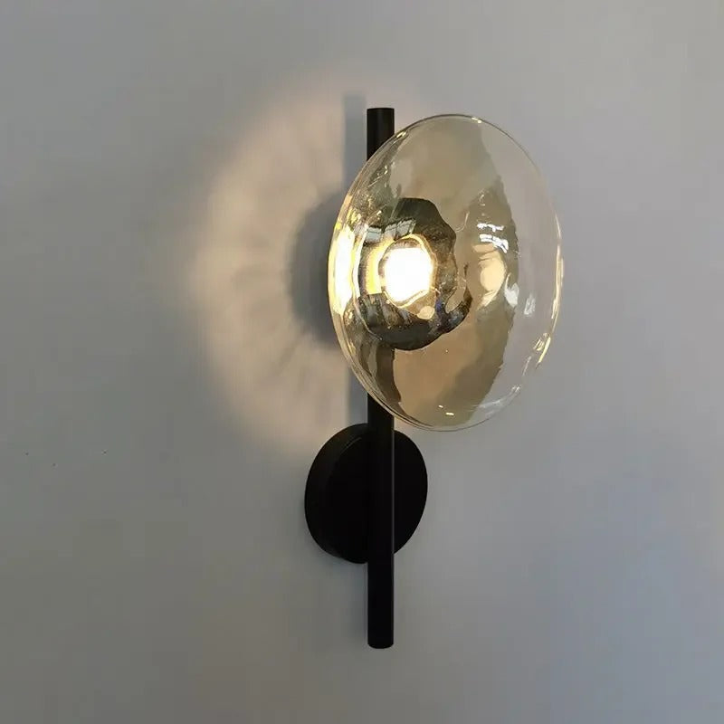 Nordic Glass Wall Lamp With Metal Body For Ambient Lighting NALANI