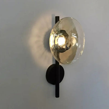 Nordic Glass Wall Lamp With Metal Body For Ambient Lighting NALANI