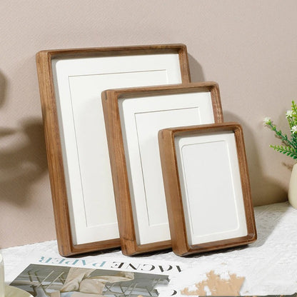 Handcrafted Wood Photo Frame Walnut And Sandalwood Finish NALANI