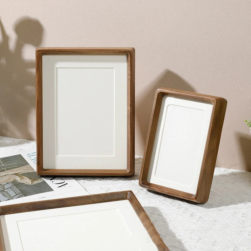 Handcrafted Wood Photo Frame Walnut And Sandalwood Finish NALANI