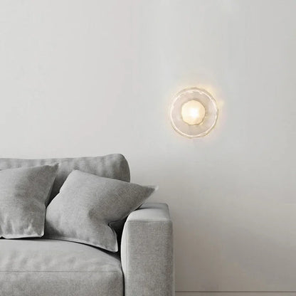 Nordic Glass Wall Lamp With Metal Body For Ambient Lighting NALANI