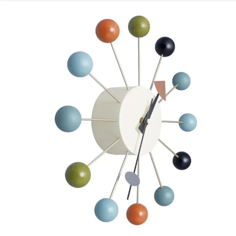 Mid Century Modern Wall Clock With Silent Quartz Movement NALANI