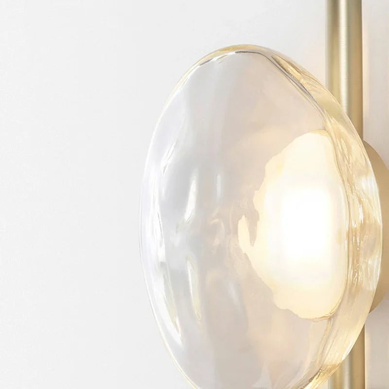 Nordic Glass Wall Lamp With Metal Body For Ambient Lighting NALANI