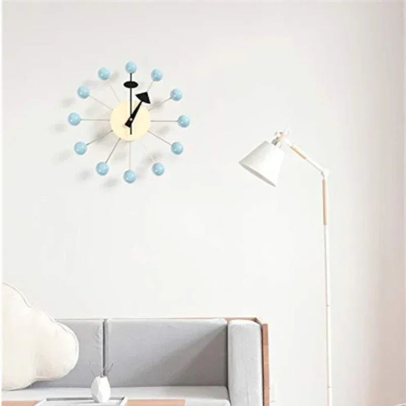 Mid Century Modern Wall Clock With Silent Quartz Movement NALANI